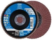 Pferd Schleifscheibe PFERD TOOLS POLIFAN F&auml;cherscheibe PFF 100x16 mm flach A40
