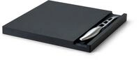 Continenta K&auml;sebrett mit Messer, Duracore schwarz, Zellulosefaser, (Set, 2-St.,