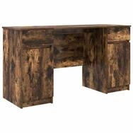 vidaXL Schreibtisch Schreibtisch R&auml;uchereiche 140 x 49 x 76 cm Holzwerkstoff...