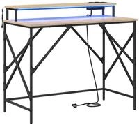 vidaXL Schreibtisch Schreibtisch Sonoma-Eiche 100 x 50 x 86,5 cm Holzwerkstoff (1-St)