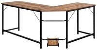 COSTWAY Eckschreibtisch, L-f&ouml;rmig, mit CPU-St&auml;nder, 168 x 125 x 74 cm