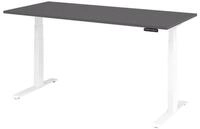 HAMMERBACHER Schreibtisch Schreibtisch el 180x80cm wei&szlig;/graphit
