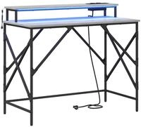 vidaXL Schreibtisch Schreibtisch Graues Sonoma 100 x 50 x 86,5 cm Holzwerkstoff
