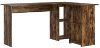 vidaXL Schreibtisch Schreibtisch Ger&auml;ucherte Eiche 142 x 102 x 73 cm Holzwerkstoff