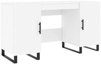 vidaXL Schreibtisch NA Schreibtisch Wei&szlig; 140x50x75 cm Spanplatte