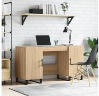vidaXL Schreibtisch NA Schreibtisch Sonoma Eiche 140x50x75 cm Spanplatte...