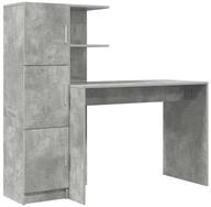 vidaXL Schreibtisch Schreibtisch 2 pcs Beton Grau (2-St)