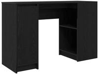 vidaXL Schreibtisch Schreibtisch Schwarz Eichen-Optik 120x42x76 cm Holzwerkstoff