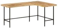 vidaXL Schreibtisch Schreibtisch 165x110x77 cm Massivholz und Eisen