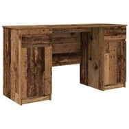 vidaXL Schreibtisch Schreibtisch mit Regal Altholz 140 x 49 x 76 cm...