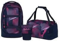 Satch Schulranzen Schulrucksack-Set PACK Seismic Pink 3-teilig (3-teilig),