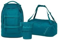 Satch Schulranzen Schulrucksack-Set PACK Deep Petrol 3-teilig, Kollektion 25/26