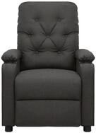 vidaXL Relaxsessel, Sessel Dunkelgrau Stoff
