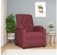 vidaXL Relaxsessel, Relaxsessel Weinrot Stoff