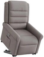 vidaXL Sessel Relaxsessel mit Aufstehhilfe Taupe Stoff (1-St)