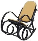 MCW Schaukelstuhl Gallarate, Retro-Design, Stabiles Gestell, Weiche Polsterung,