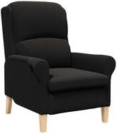 vidaXL Sessel Sessel Schwarz Weiches Sherpa-Gewebe (1-St)