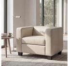 MCW Sessel Lille, Bequemes Polster, Lounge-Stil, Kunststofff&uuml;&szlig;e, Hohe