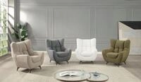 ATLANTIC home collection Sessel Shawn, mit Federkern, trendy Bezug mit...