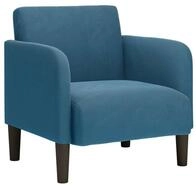 vidaXL Sessel Sessel mit Armlehnen Blau 54 cm Samt