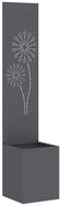 vidaXL Wandbild Garten Sichtschutz-Leinwand Anthrazit 32 x 150 cm, (1 St)