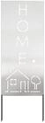 vidaXL Wandbild Garten Sichtschutz-Leinwand Silber 50 x 140 cm Edelstahl, (1 St)