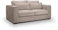 xonox.home 2,5-Sitzer, Sofa aus Cord in braun-beige mit Nosag-Federung B/H/T: