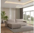 Masseno Ecksofa TURIN mit Schlaffunktion L-Form, Sofa mit Bettkasten
