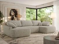 MKS M&Ouml;BEL Ecksofa CUBO U, Set, Wohnlandschaft U-Form, Wellenfedern,...
