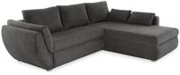 luma-home Ecksofa 15226, mit Rutschen-Armlehne B272/T200/H88 cm, Schlaffunktion...