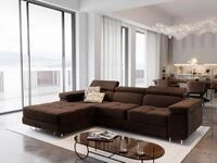 Masseno Ecksofa ELMA mit Schlaffunktion L-Form, Sofa mit Bettkasten