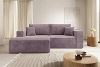 Selsey Ecksofa FARESE MINI, Ecksofa mit Schlaffunktion & Bettkasten, Cord