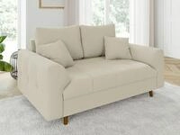 S-Style M&ouml;bel 2-Sitzer Sofa Zara mit Holzf&uuml;&szlig;en im skandinavischen Stil aus