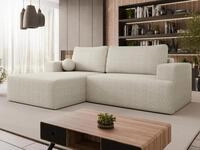 MIRJAN24 Ecksofa Mivo Cord, mit Schlaffunktion und Bettkasten, 266x163x93 cm,