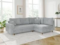 S-Style M&ouml;bel Ecksofa Kristian mit Holzf&uuml;&szlig;en im skandinavischen Stil aus
