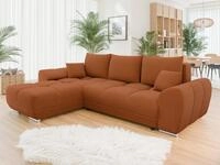 MIRJAN24 Ecksofa Logo, mit Bettkasten und Schlaffunktion, Ausziehmechanismus DL,
