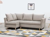 Beautysofa Ecksofa NERON mit Schlaffunktion, Wahlweise rechts oder links, Breite: 233