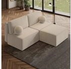 Masseno Ecksofa VARNA mit Schlaffunktion L-Form, Sofa mit Bettkasten