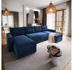 Masseno Ecksofa DENI mit Schlaffunktion U-Form, Sofa mit Bettkasten