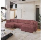 Masseno Ecksofa SARMO mit Schlaffunktion U-Form, Sofa mit Bettkasten