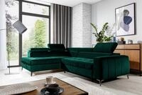 Fun M&ouml;bel Ecksofa Ecksofa Schlafsofa AGNESA mit Ottomane in Stoff, mit