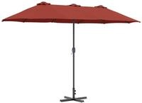 vidaXL Sonnenschirm Garten-Sonnenschirm Terrakotta 370 x 197 x 239 cm