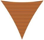 vidaXL Sonnensegel Sonnensegel Orange und Braun 4 x 4 x 4 m 100 % Polyester Oxford,
