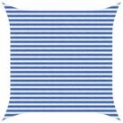 vidaXL Sonnensegel Sonnensegel Blau und Wei&szlig; 3 x 3 m HDPE, (1-tlg)