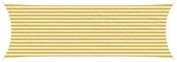 vidaXL Sonnensegel Sonnensegel Gelb und Wei&szlig; 2 x 6 m HDPE, (1-tlg)