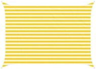 vidaXL Sonnensegel Sonnensegel Gelb und Wei&szlig; 3,5 x 2,5 m 100 % Polyester Oxford,