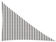 vidaXL Sonnensegel Sonnensegel Hellgrau und Wei&szlig; 3 x 4 x 5 m HDPE, (1-tlg)