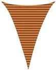 vidaXL Sonnensegel Sonnensegel Orange und Braun 3 x 4 x 4 m 100 % Polyester...