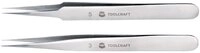 TOOLCRAFT Pinzette TOOLCRAFT TO-5861034 Pinzetten-Set 2teilig Spitz, superfein...
