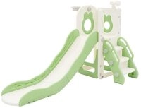Joyz Rutsche Kinderrutsche 3in1 Spielturm Set mit Rutsche Basketballkorb und...
